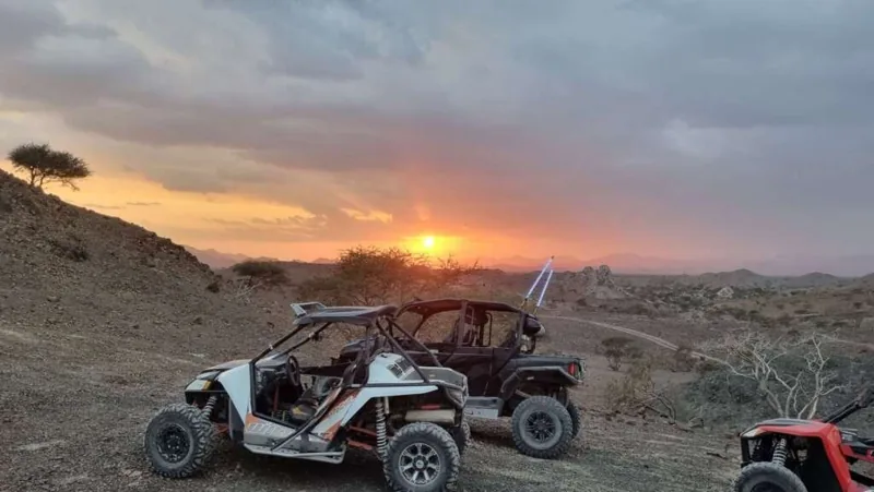 FOXATVs buggies at sunset in Oman