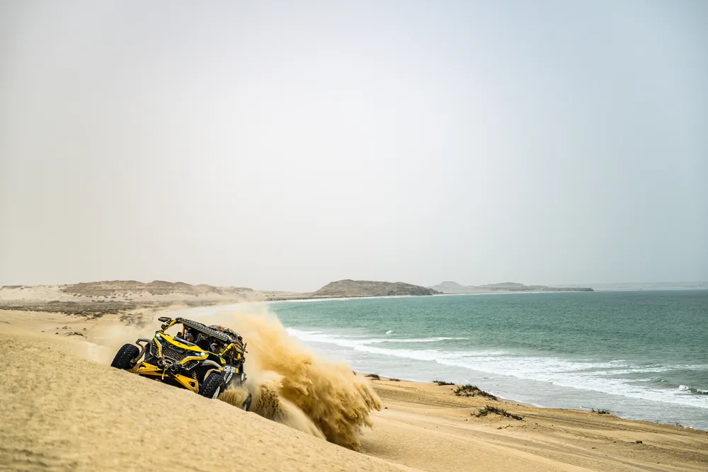 A FOX ATVs buggy alongside Oman’s Arabian Sea coast