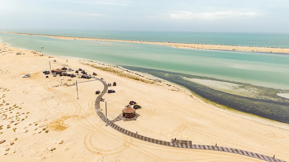 Oman’s coastal lagoon photographed during a FOX ATVs expedition